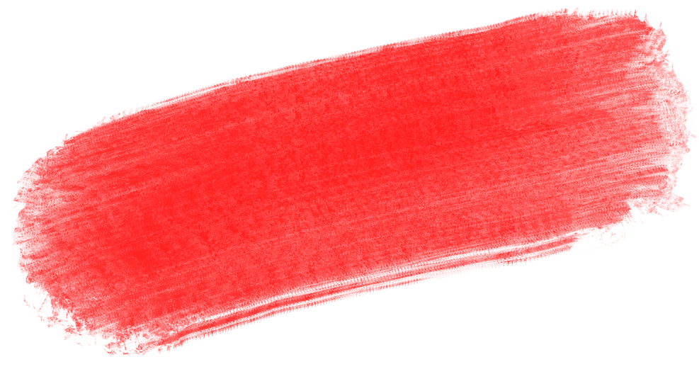 Red watercolor  brush stroke