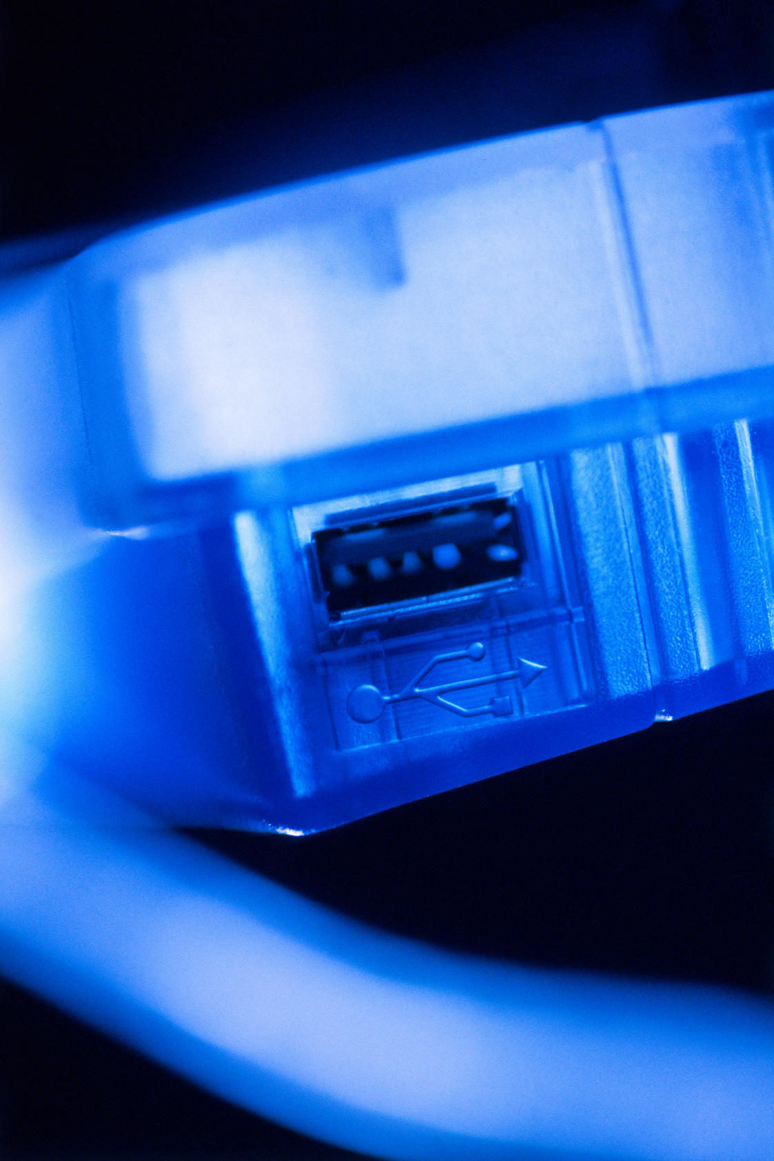 Close up of USB port